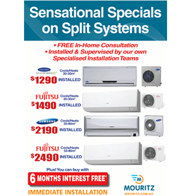 Sensational Specials on Split Systems